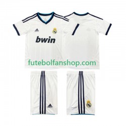 Camisola Principal Real Madrid Retro 2012 2013 Manga Curta ,Criança