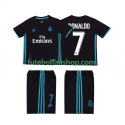 Camisola Alternativo Real Madrid Cristiano Ronaldo 7 Retro 2017 2018 Manga Curta ,Criança