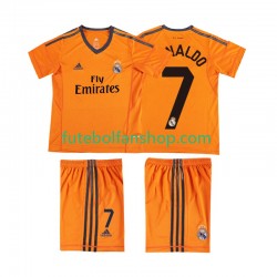 Camisola Alternativa (2ª) Real Madrid Cristiano Ronaldo 7 Retro 2013 2014 Manga Curta ,Criança