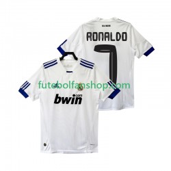 Camisola Principal Real Madrid Cristiano Ronaldo 7 Retro 2010 2011 Manga Curta ,Homem