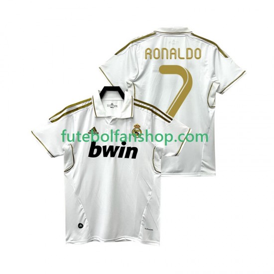 Camisola Principal Real Madrid Cristiano Ronaldo 7 Retro 2011 2012 Manga Curta ,Homem Camisola Principal Real Madrid Cristiano Ronaldo 7 Retro 2011 2012 Manga Curta ,Homem
