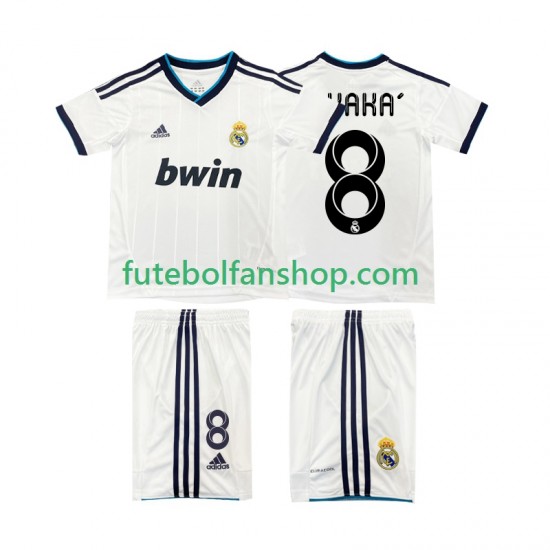 Camisola Principal Real Madrid KAKA 8 Retro 2012 2013 Manga Curta ,Criança