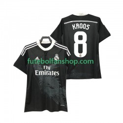 Camisola Alternativo Real Madrid KROOS 8 Retro 2014 2015 Manga Curta ,Homem