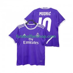 Camisola Alternativo Real Madrid LUCA MODRIC 10 Retro 2016 2017 Manga Curta ,Homem
