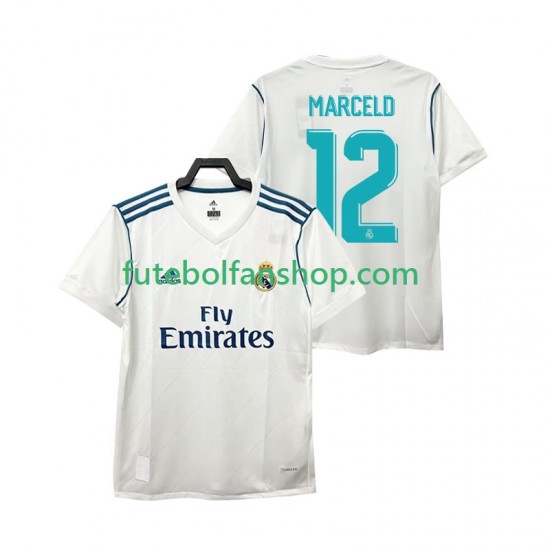 Camisola Principal Real Madrid MARCELD 12 Retro 2017 2018 Manga Curta ,Homem