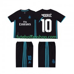 Camisola Alternativo Real Madrid Modric 10 Retro 2017 2018 Manga Curta ,Criança