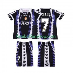Camisola Alternativa (2ª) Real Madrid RAUL 7 Retro 1997 1998 Manga Curta ,Criança