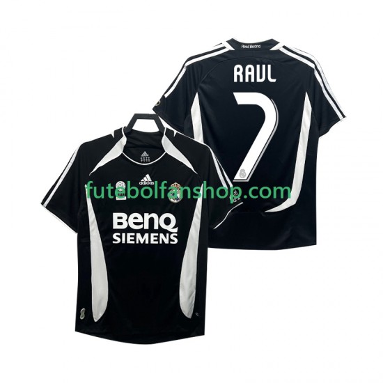 Camisola Alternativa (2ª) Real Madrid RAUL 7 Retro 2006 2007 Manga Curta ,Homem