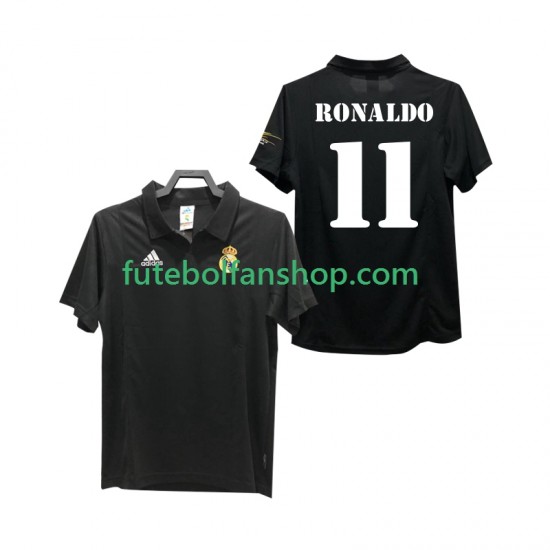Camisola Alternativo Real Madrid RONALDO 11 Retro 2002 2003 Manga Curta ,Homem