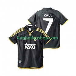 Camisola Alternativo Real Madrid Raul 7 Retro 1999 2001 Manga Curta ,Homem