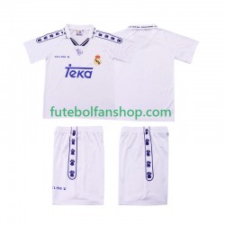 Camisola Principal Real Madrid Retro 1994 1996 Manga Curta ,Criança