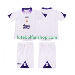 Camisola Principal Real Madrid Retro 1997 1998 Manga Curta ,Criança
