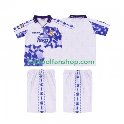 Camisola Alternativa (2ª) Real Madrid Retro 1996 1997 Manga Curta ,Criança