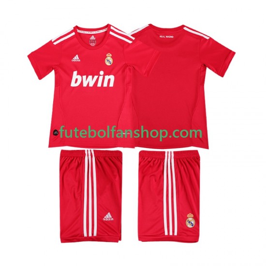 Camisola Alternativa (2ª) Real Madrid Retro 2011 2012 Manga Curta ,Criança