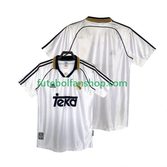 Camisola Principal Real Madrid Retro 1998 2000 Manga Curta ,Homem