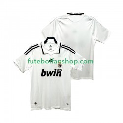 Camisola Principal Real Madrid Retro 2008 2009 Manga Curta ,Homem