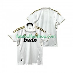 Camisola Principal Real Madrid Retro 2011 2012 Manga Curta ,Homem