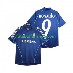 Camisola Alternativo Real Madrid Ronaldo 9 Retro 2005 2006 Manga Curta ,Homem
