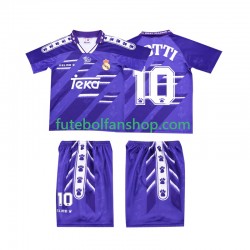 Camisola Alternativo Real Madrid TOTTI 10 Retro 1994 1996 Manga Curta ,Criança