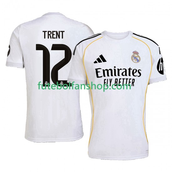 Camisola Principal Real Madrid Trent Alexander-Arnold 12 Época 2025/2026 Manga Curta ,Homem