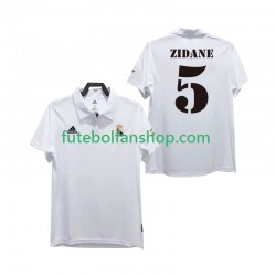 Camisola Principal Real Madrid ZIDANE 5 Retro 2002 2003 Manga Curta ,Homem