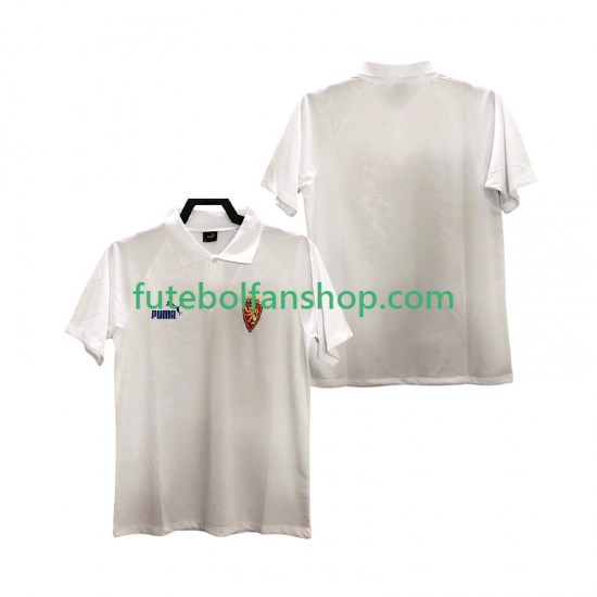 Camisola Principal Real Zaragoza Retro 1995 Manga Curta ,Homem Camisola Principal Real Zaragoza Retro 1995 Manga Curta ,Homem