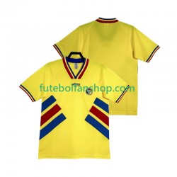 Camisola Principal Seleção Romena Retro 1994 Manga Curta ,Homem