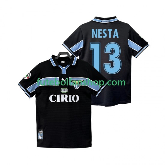 Camisola Alternativo SS Lazio NESTA 13 Retro 1998 1999 Manga Curta ,Homem Camisola Alternativo SS Lazio NESTA 13 Retro 1998 1999 Manga Curta ,Homem