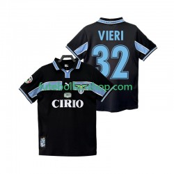 Camisola Alternativo SS Lazio VIERI 32 Retro 1998 1999 Manga Curta ,Homem