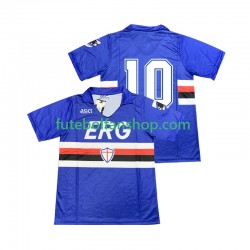Camisola Principal Sampdoria 10 Retro 1990 1991 Manga Curta ,Homem