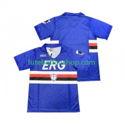Camisola Principal Sampdoria Retro 1990 1991 Manga Curta ,Homem