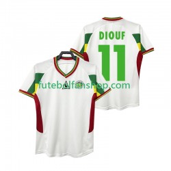 Camisola Principal Seleção Senegalesa DIOUF 11 Retro 2002 Manga Curta ,Homem