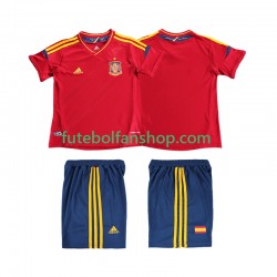 Camisola Principal Seleção Espanhola Retro 2012 Manga Curta ,Criança