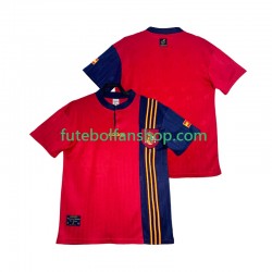 Camisola Principal Seleção Espanhola Retro 1996 Manga Curta ,Homem