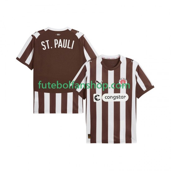 Camisola Principal St. Pauli Época 2025/2026 Manga Curta ,Homem Camisola Principal St. Pauli Época 2025/2026 Manga Curta ,Homem