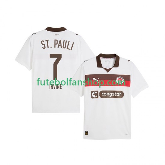 Camisola Alternativo St. Pauli Jackson Irvine 7 Época 2025/2026 Manga Curta ,Homem Camisola Alternativo St. Pauli Jackson Irvine 7 Época 2025/2026 Manga Curta ,Homem