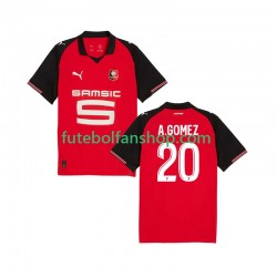 Camisola Principal Stade Rennais Andres Gomez 20 Época 2025/2026 Manga Curta ,Homem