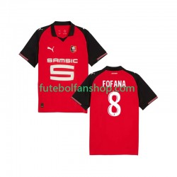 Camisola Principal Stade Rennais Seko Fofana 8 Época 2025/2026 Manga Curta ,Homem