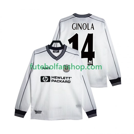 Camisola Principal Tottenham Hotspur GINOLA 14 Retro 1997 1999 Manga Comprida ,Homem Camisola Principal Tottenham Hotspur GINOLA 14 Retro 1997 1999 Manga Comprida ,Homem