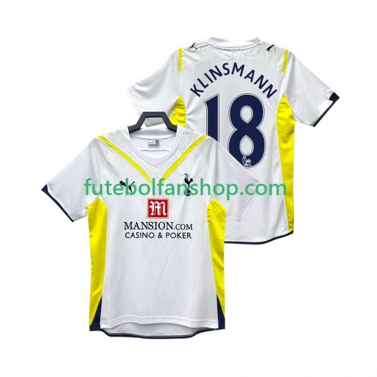 Camisola Principal Tottenham Hotspur KLINSMANN 18 Retro 2009 2010 Manga Curta ,Homem Camisola Principal Tottenham Hotspur KLINSMANN 18 Retro 2009 2010 Manga Curta ,Homem