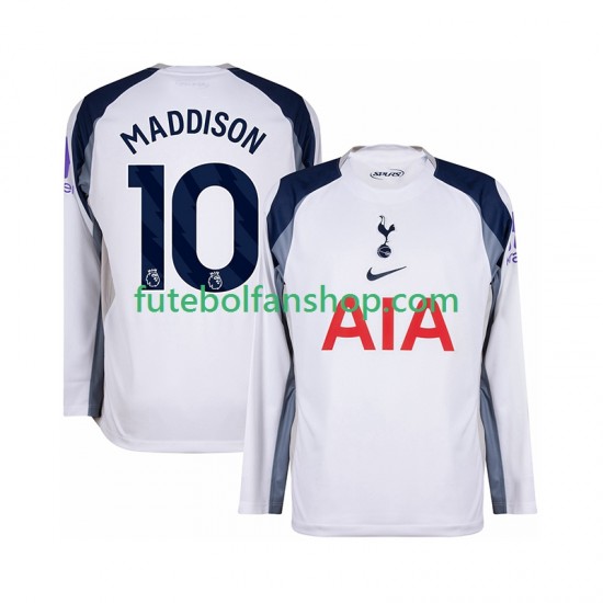 Camisola Principal Tottenham Hotspur Maddison 10 Época 2025/2026 Manga Comprida ,Homem Camisola Principal Tottenham Hotspur Maddison 10 Época 2025/2026 Manga Comprida ,Homem