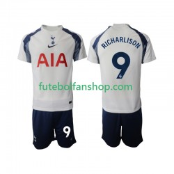 Camisola Principal Tottenham Hotspur Richarlison 9 Época 2025/2026 Manga Curta ,Criança
