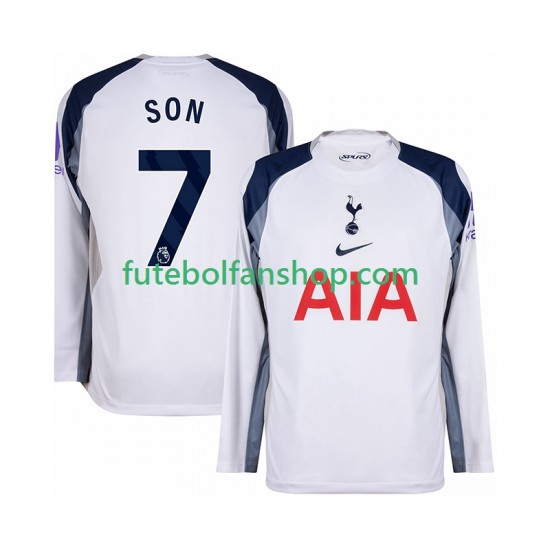 Camisola Principal Tottenham Hotspur Son Heung-Min 7 Época 2025/2026 Manga Comprida ,Homem Camisola Principal Tottenham Hotspur Son Heung-Min 7 Época 2025/2026 Manga Comprida ,Homem