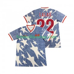 Camisola Alternativo Seleção Estados Unidos LALAS 22 Retro 1994 Manga Curta ,Homem