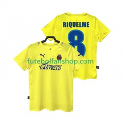 Camisola Principal Villarreal CF RIQUELME 8 Retro 2005 2006 Manga Curta ,Homem
