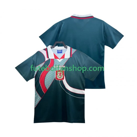 Camisola Alternativo Seleção Galesa Retro 1994 1995 Manga Curta ,Homem