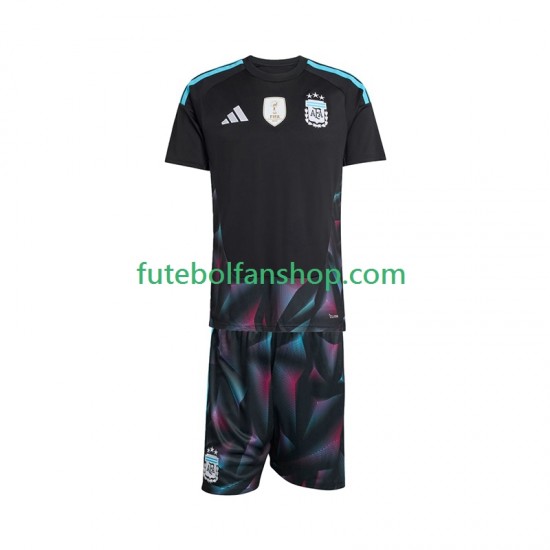Camisola Principal Guarda-redes Seleção Argentina World Cup 2026 Manga Curta ,Criança