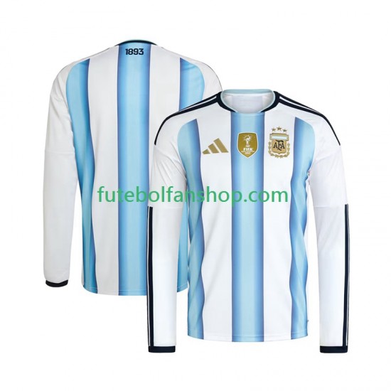 Camisola Principal Seleção Argentina World Cup 2026 Manga Comprida ,Homem