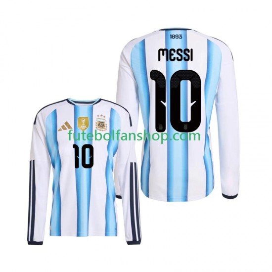 Camisola Principal Seleção Argentina Lionel Messi 10 World Cup 2026 Manga Comprida ,Homem