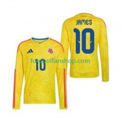 Camisola Principal Seleção Colombiana James Rodriguez 10 World Cup 2026 Manga Comprida ,Homem